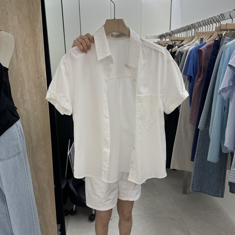 WRITTEN BY韓國東大門代購女裝新品26夏季襯衫蕾絲衫水洗WRITTEN BY襯衫/蕾絲衫