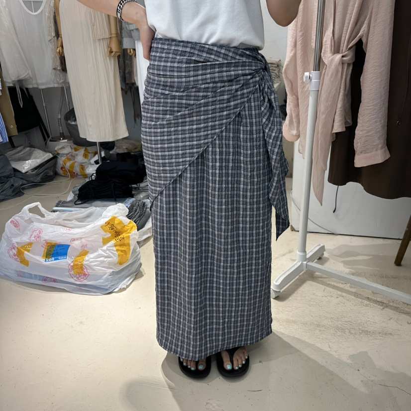 FLORAL韓國直郵實拍女士新款熱賣時尚人氣休閑26夏季長裙圍巾FLORAL長裙