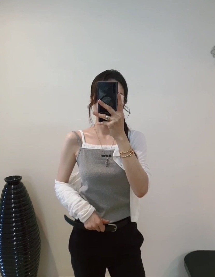 GENTLE B/LOVENTINA韓國直郵實拍女士新品26夏季吊帶背心不含無袖GENTLE B/LOVENTINA吊帶/背心