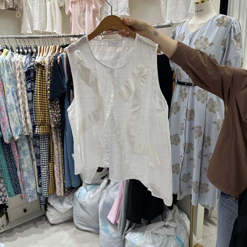 BIKINI韓國東大門直郵女士新款26夏季熱賣吊帶背心開衫無袖BIKINI吊帶/背心