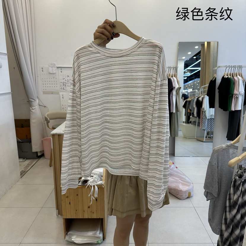 FUNNY POWDER韓國直郵女士新款26夏季時尚熱賣人氣長袖T恤THE FUNNY長袖T恤