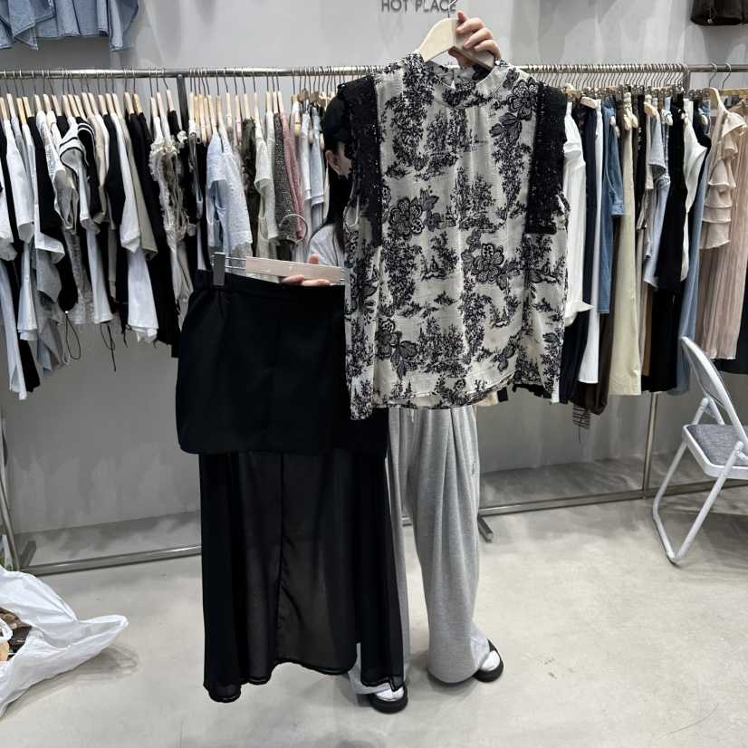 HOT PLACE/DREAM GIRIS/HOT ISSUE韓國東大門代購女士新品推薦套裝印花套裝HOT PLACE/DREAM GIRIS/HOT ISSUE套裝