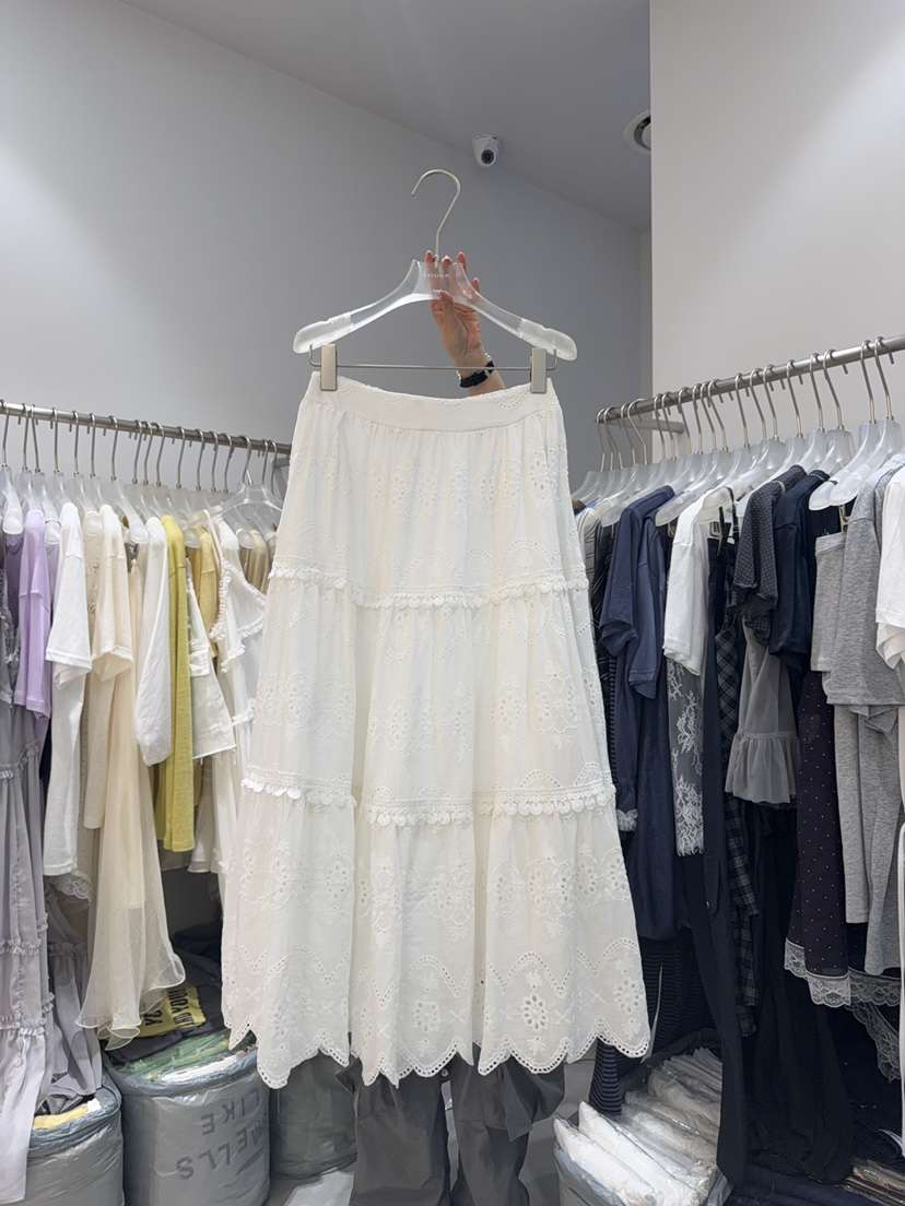 LOOKK/MIMME韓國東大門代購女裝新品時尚推薦熱賣長裙刺繡LOOKK/MIMME長裙