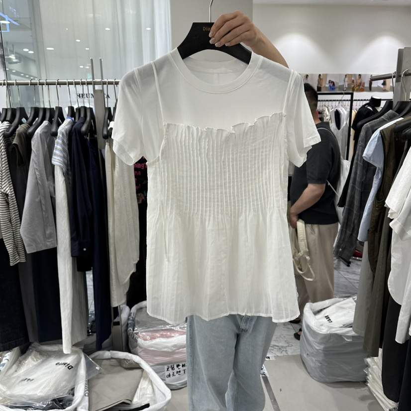 DIARRA韓國直郵女士新品時尚人氣吊帶背心荷葉邊不含無袖DIARRA吊帶/背心