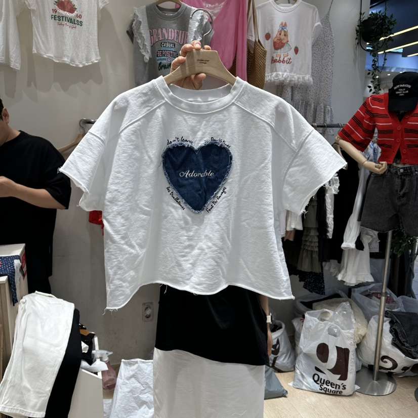 UNDERSTAR_VINTAGE東大門實拍韓國女裝新品休閑時尚T恤無袖UNDERSTAR_VINTAGET恤