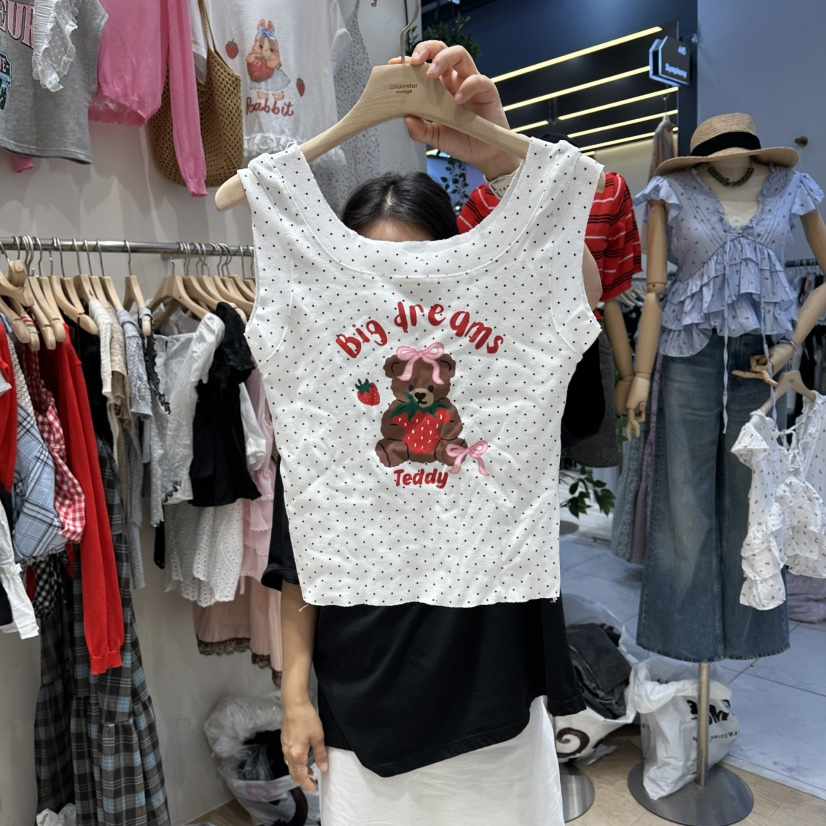 UNDERSTAR_VINTAGE韓國代購女士新款26夏季時尚推薦吊帶背心UNDERSTAR_VINTAGE吊帶/背心