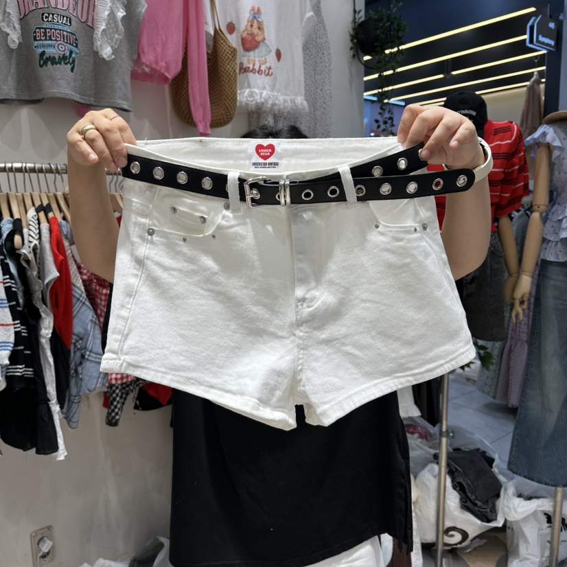 UNDERSTAR_VINTAGE韓國東大門直郵女士新品熱賣短褲不含腰帶UNDERSTAR_VINTAGE短褲