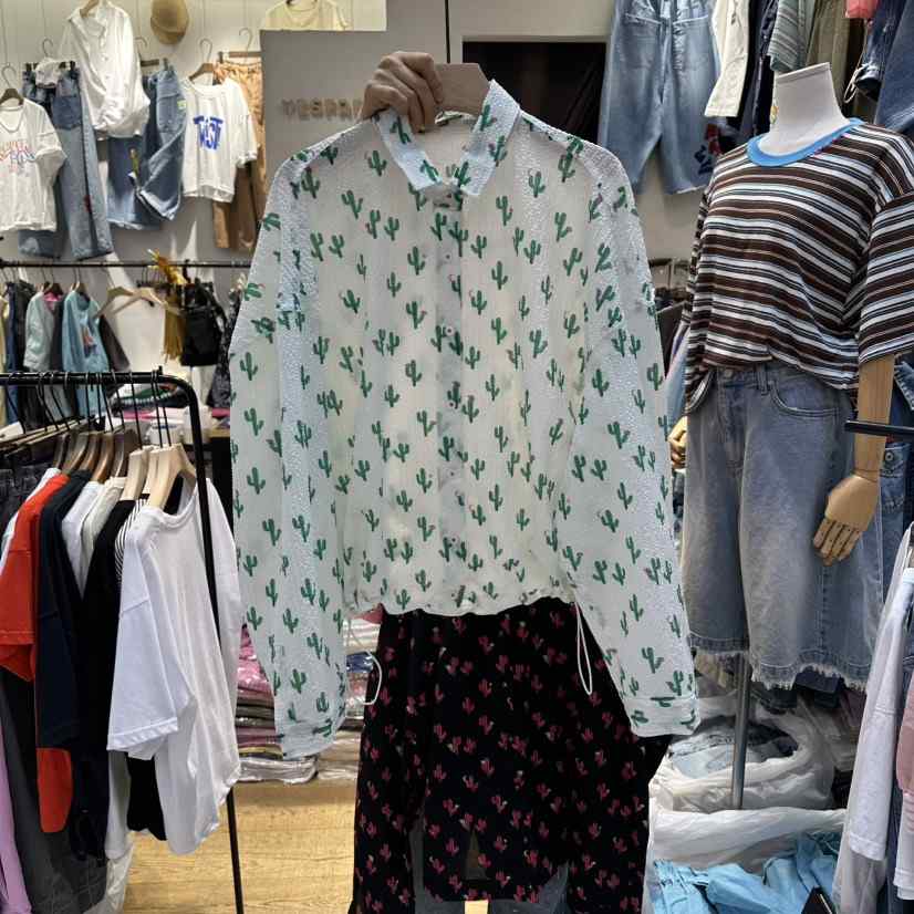 YESFREE韓國代購女士新品休閑時尚推薦26夏季人氣襯衫蕾絲衫YESFREE襯衫/蕾絲衫