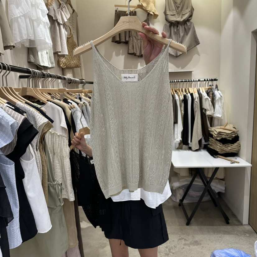 HOLYBANANA韓國東大門直郵女士新款推薦人氣26夏季吊帶背心groovy.H/HOLYBANANA吊帶/背心