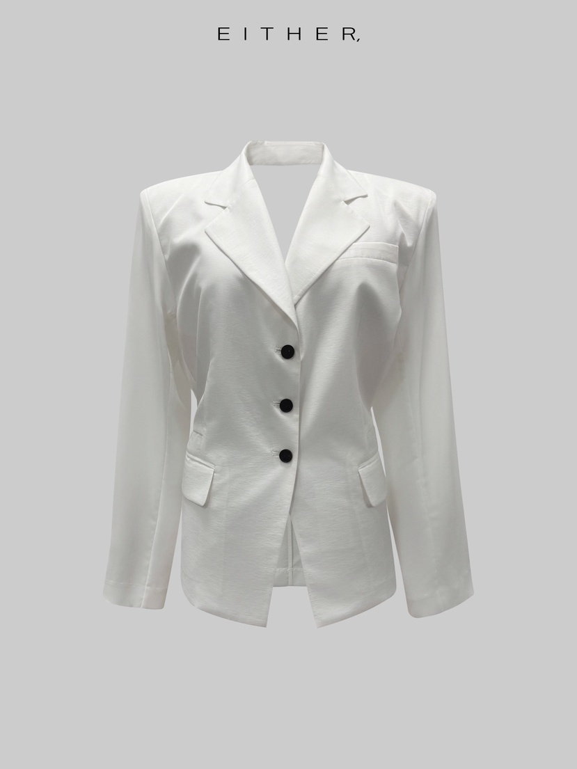 EITHER韓國直郵女裝新品26夏季熱賣推薦時尚西裝西服露背EITHER西裝/西服