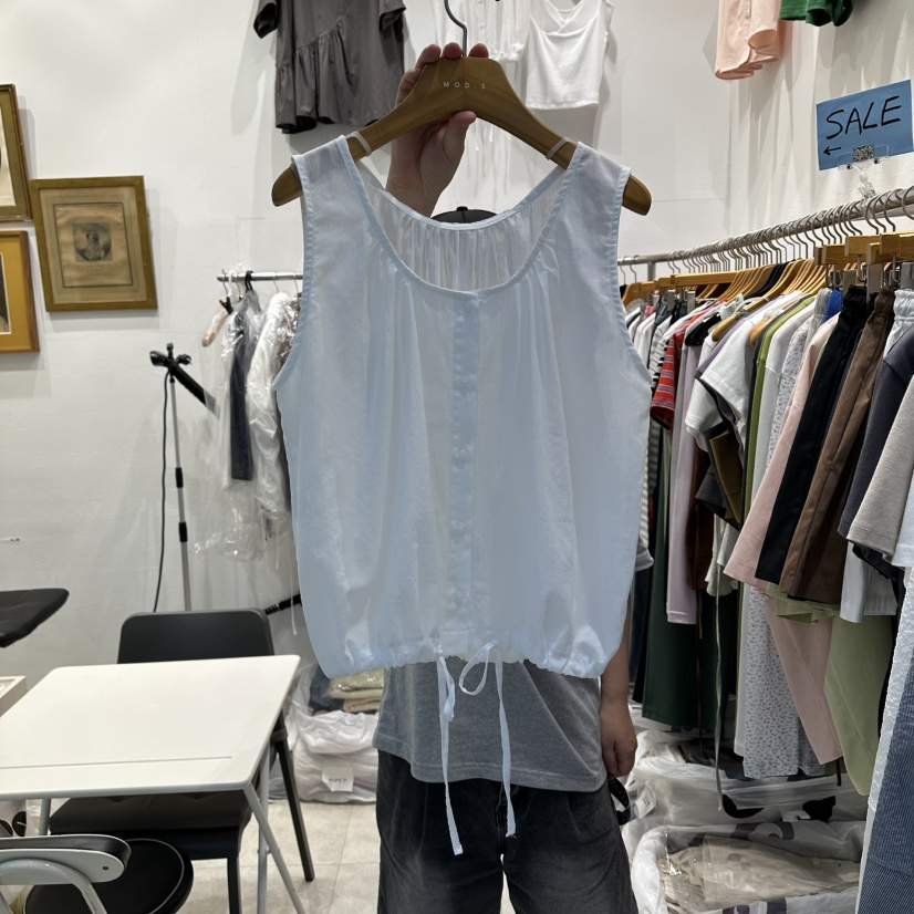 MODS-Q東大門實拍韓國女士新品休閑人氣26夏季吊帶背心無袖MODS-Q吊帶/背心