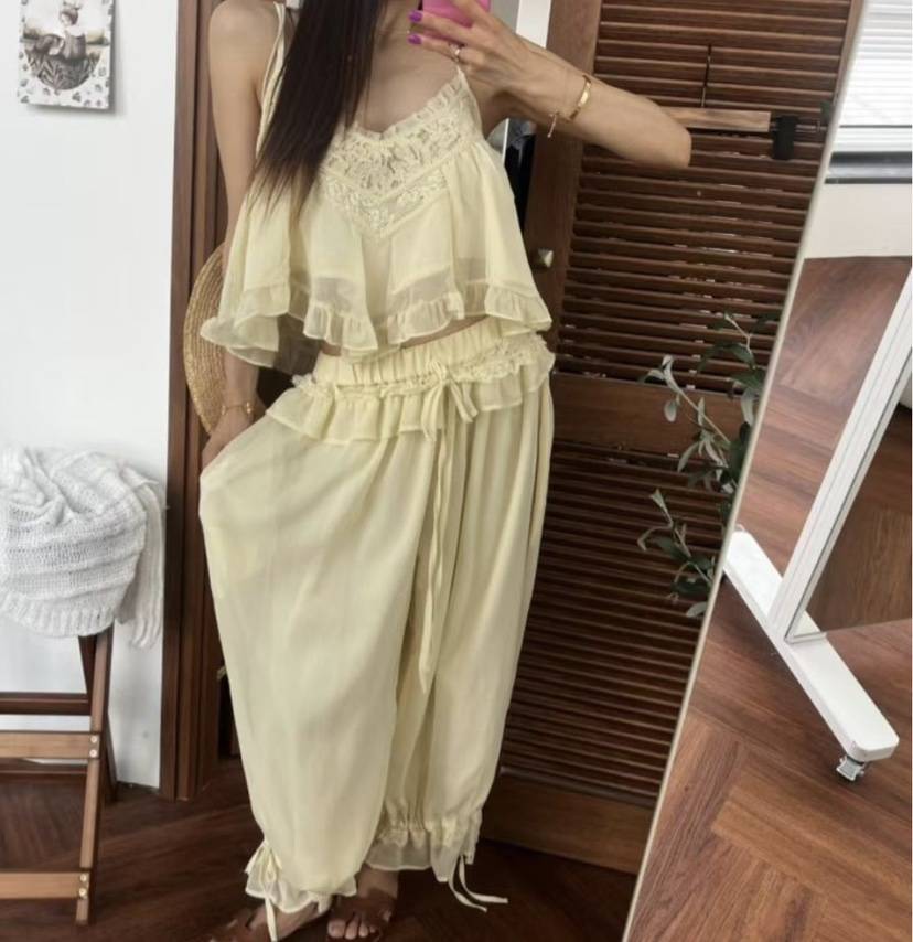 BEEN-A韓國東大門代購女裝新品人氣26夏季套裝褶裥無袖套裝BEEN-A套裝