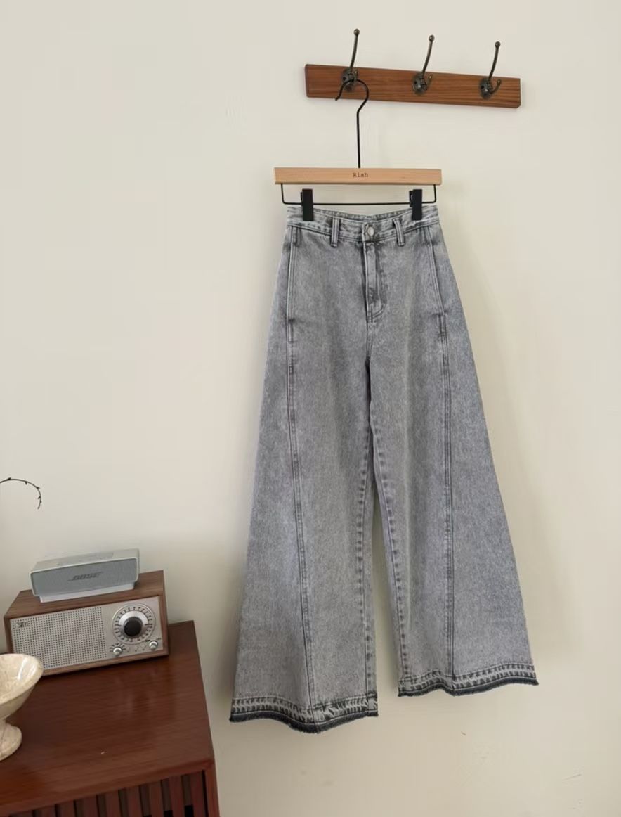RIAH韓國直郵女士新款推薦熱賣休閑人氣時尚牛仔褲Sale打折RIAH牛仔褲