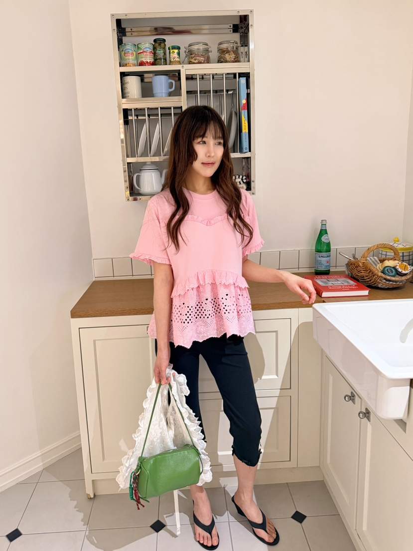 BOUTIQUE-L韓國直郵實拍女裝新款熱賣26夏季推薦T恤蕾絲BOUTIQUE-LT恤