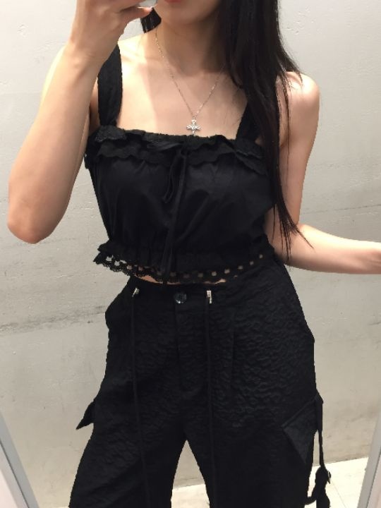 mars韓國代購女士新品26夏季休閑人氣推薦時尚熱賣吊帶背心mars吊帶/背心