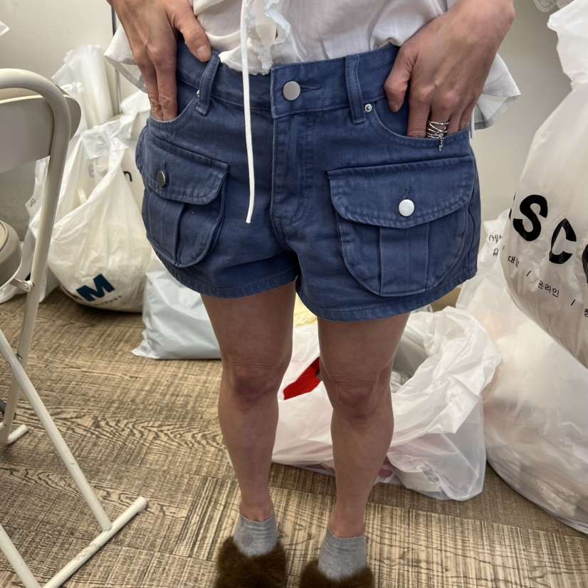BEEN-A韓國直郵女裝新款26夏季推薦休閑熱賣短褲口袋紐扣BEEN-A短褲