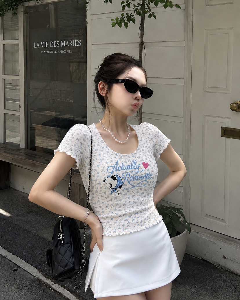 BLUE BANANA韓國代購女士新品26夏季推薦人氣休閑熱賣T恤BLUE BANANAT恤