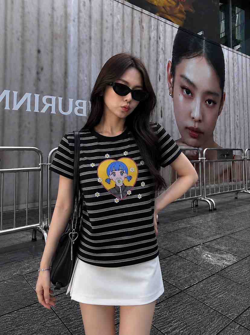 BLUE BANANA韓國直郵女士新款休閑時尚熱賣人氣26夏季T恤BLUE BANANAT恤