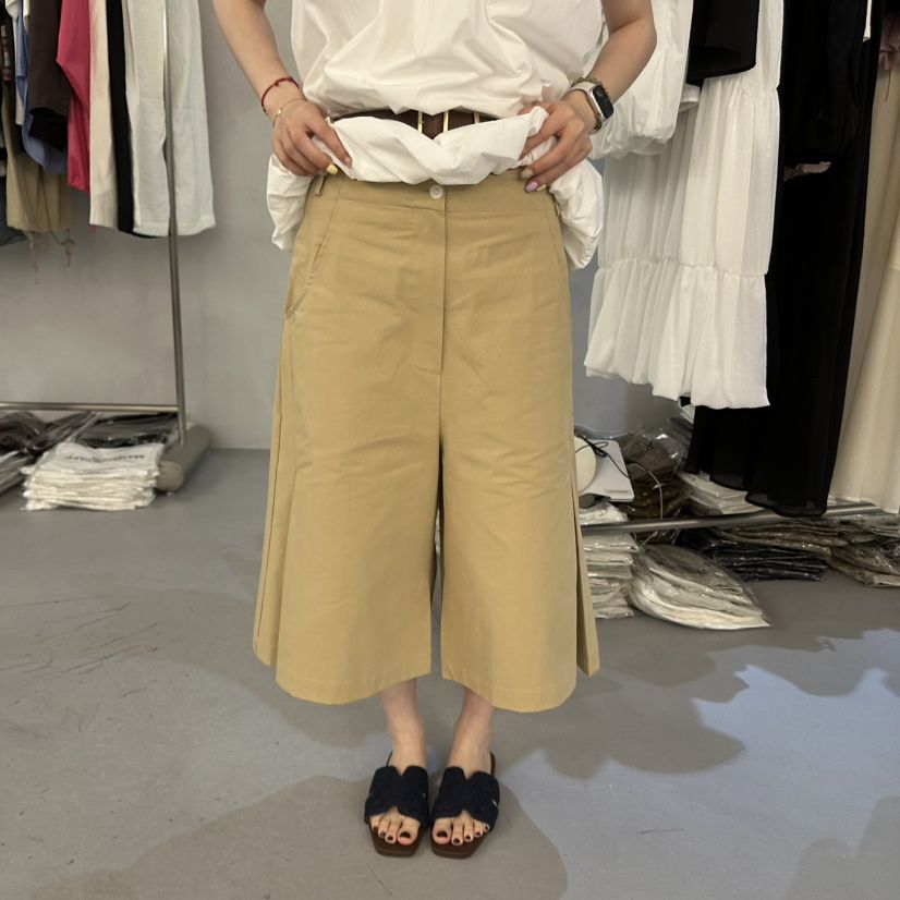 DOUBLE STANDARD/LE SMOKING/MAISONSTAFF韓國東大門直郵女士新品休閑短褲不含腰帶七分褲MAISONSTAFF短褲