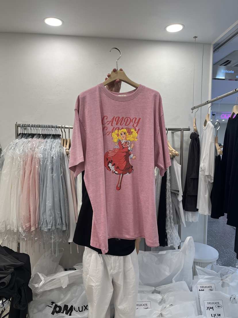 DELICATE韓國直郵女士新品休閑人氣推薦熱賣26夏季時尚T恤DELICATET恤