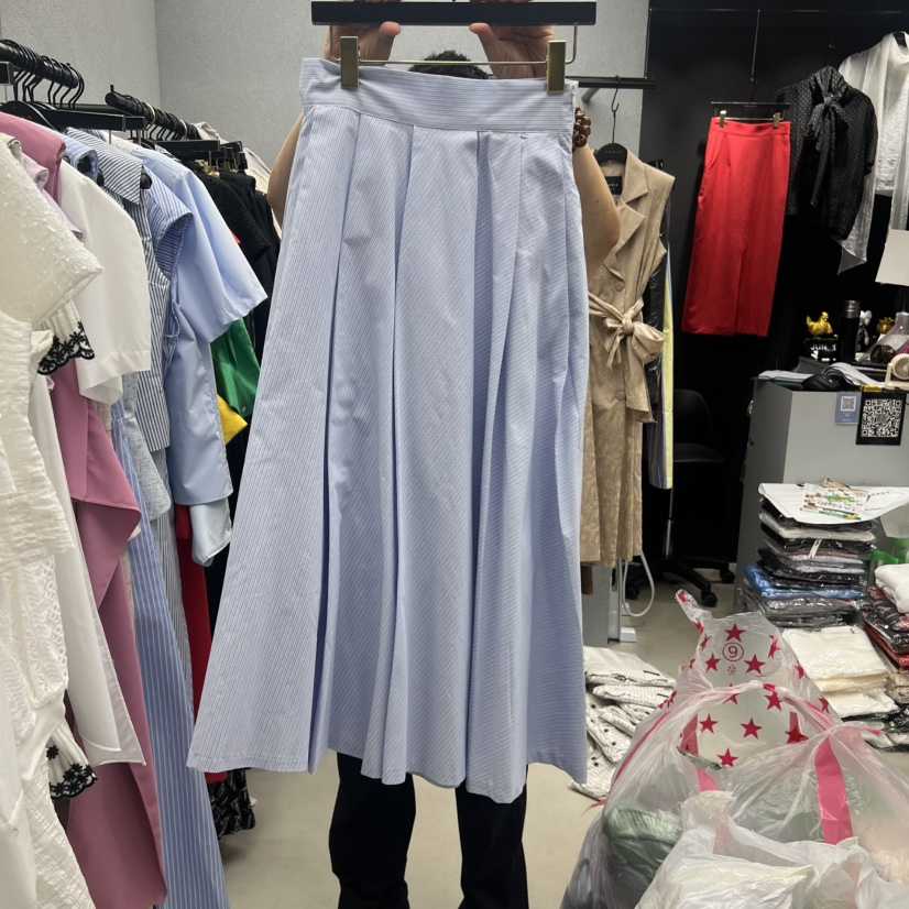TANIA韓國代購女士新品熱賣時尚人氣休閑26夏季推薦長裙條紋TANIA長裙
