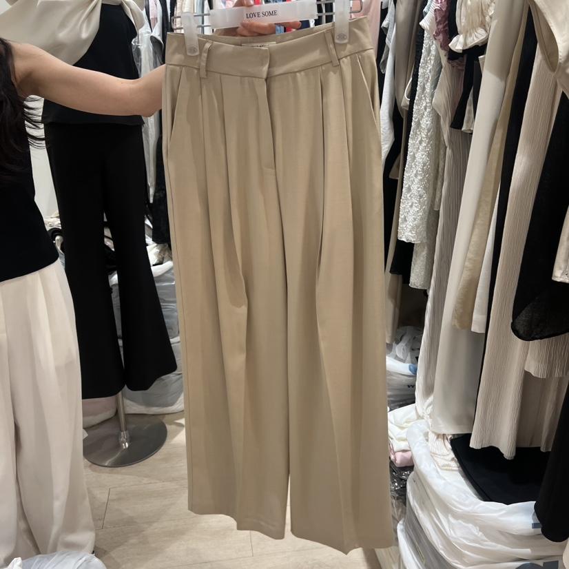 LOVE SOME韓國直郵實拍女裝新品推薦熱賣時尚休閑褲褶裥LOVE SOME休閑褲