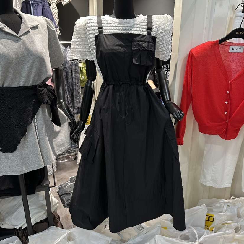 STAR-L韓國代購女士新品休閑熱賣26夏季連衣裙不含內搭吊帶裙STAR-L連衣裙