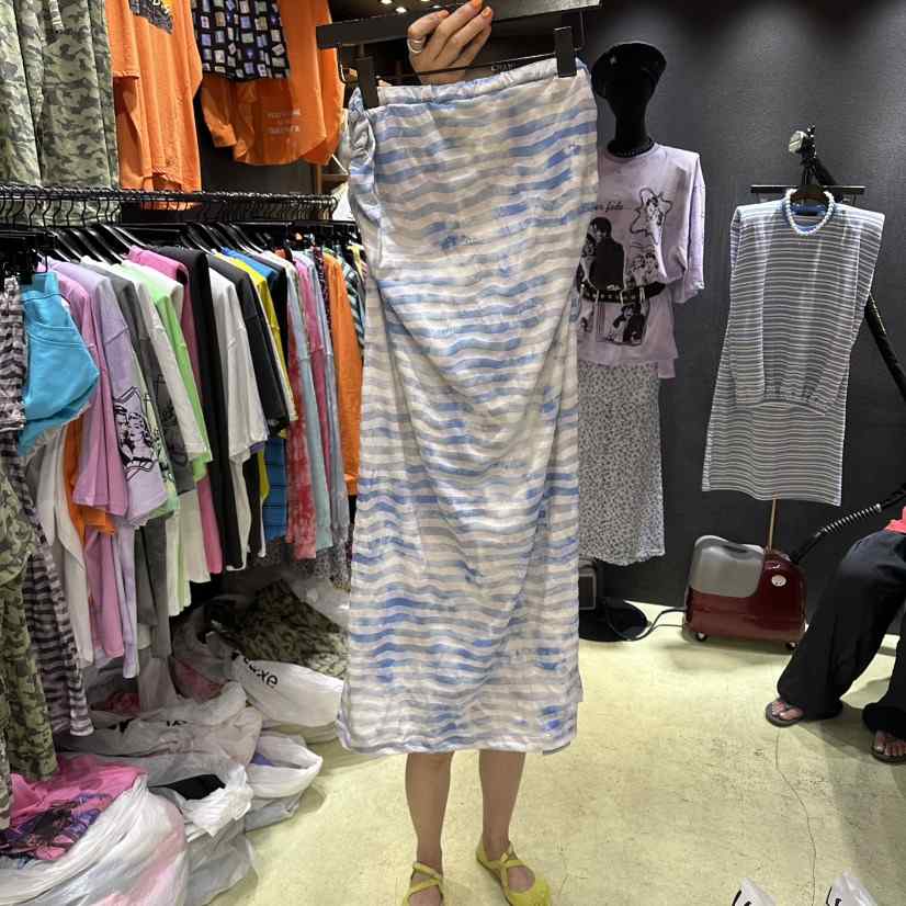 CHAVI韓國代購女士新品人氣時尚熱賣休閑26夏季推薦長裙CHAVI長裙