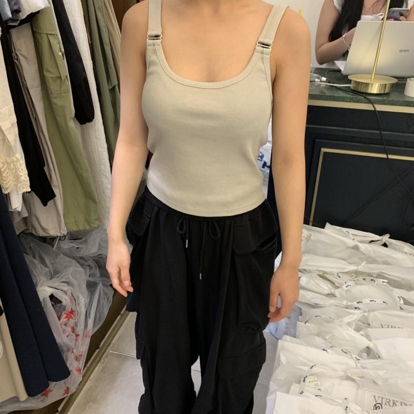 VIRKIN韓國直郵女裝新品熱賣休閑時尚26夏季推薦吊帶背心VIRKIN吊帶/背心