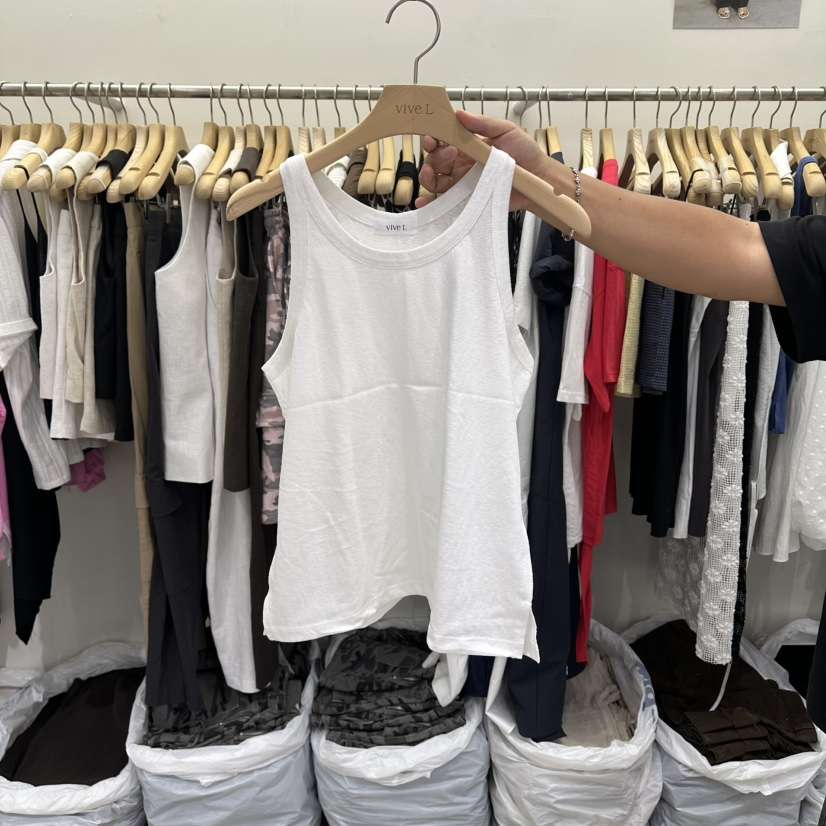 VIVEL韓國直郵實拍女裝新品熱賣時尚26夏季人氣吊帶背心無袖VIVE L吊帶/背心