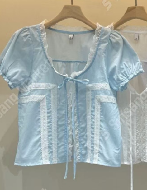 NOVA/ORORA韓國東大門直郵女裝新款推薦26夏季襯衫蕾絲衫NOVA/ORORA襯衫/蕾絲衫