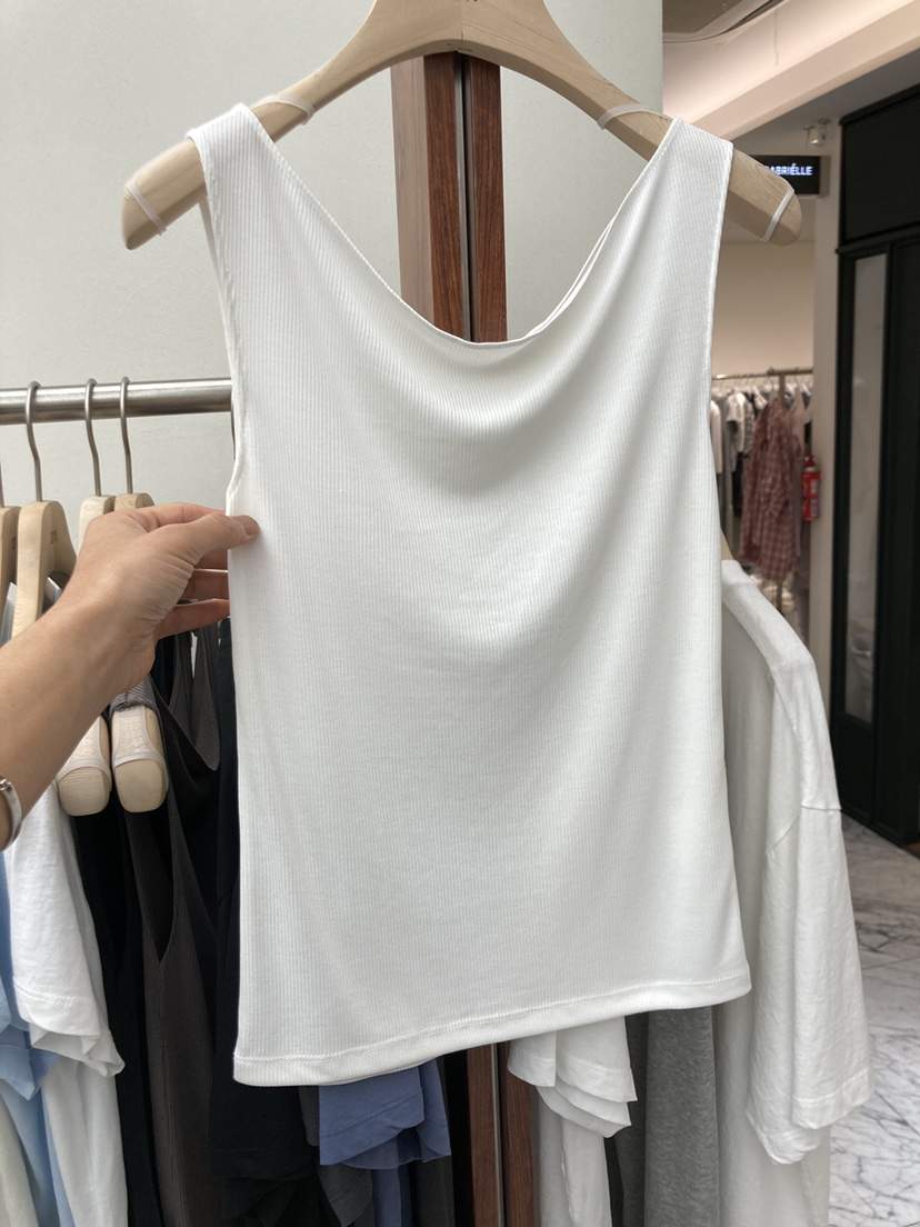 CURVY韓國直郵實拍女裝新款推薦休閑吊帶背心莫代爾無袖羅紋CURVY吊帶/背心