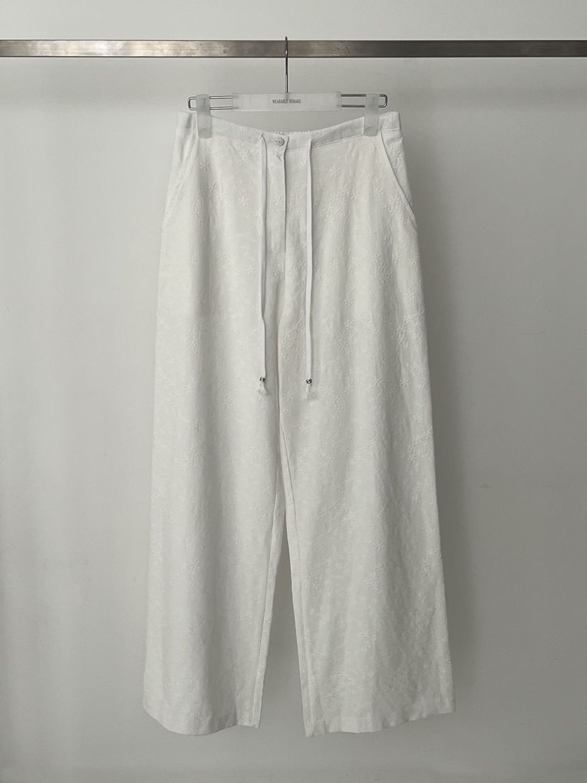 WEARABLE-L韓國代購女士新品熱賣休閑26夏季人氣休閑褲花朵WEARABLE休閑褲