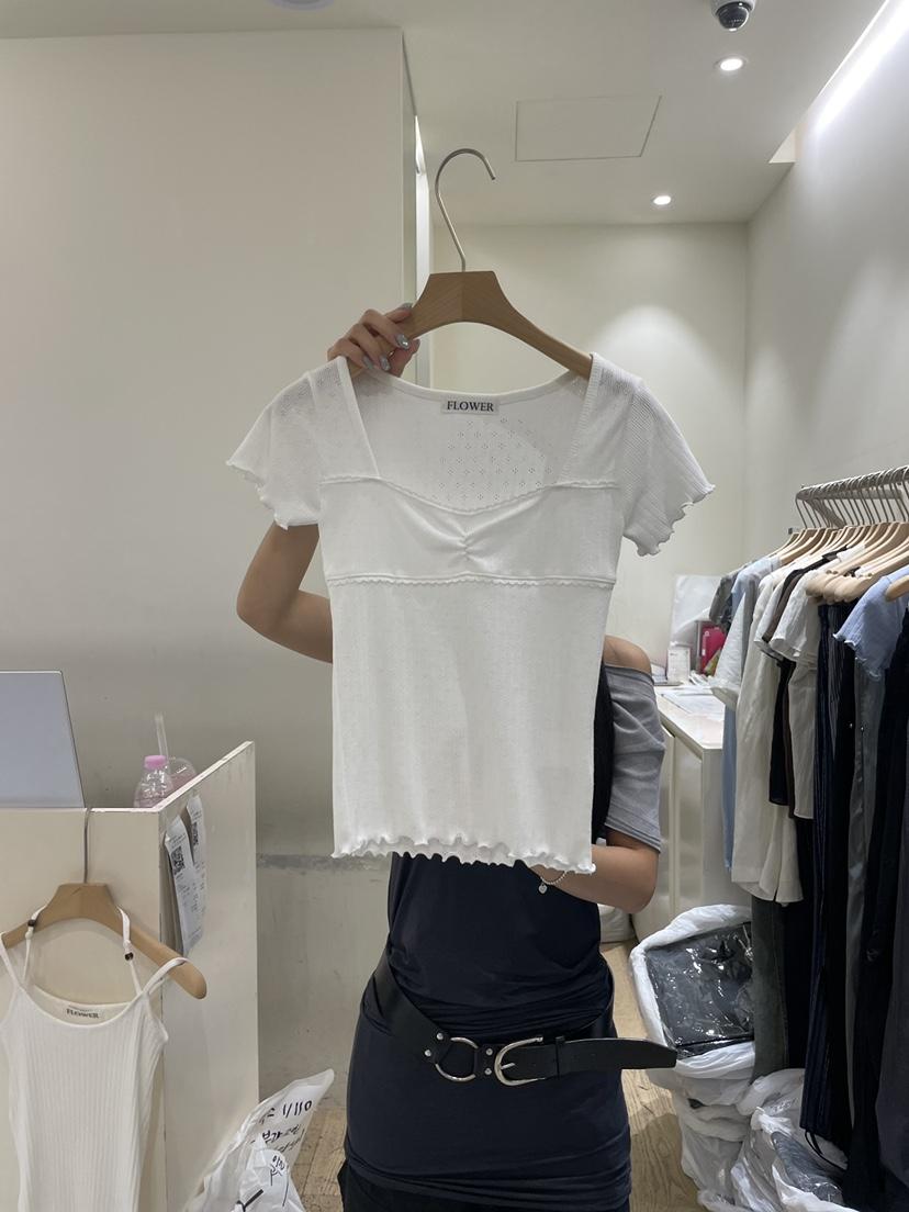 FLOWER-L韓國直郵女士新品人氣熱賣時尚推薦26夏季休閑T恤FLOWER-LT恤