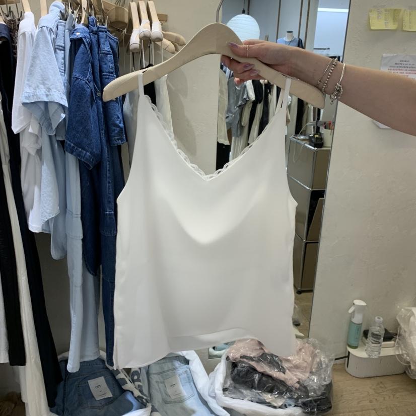 W AND J韓國直郵實拍女裝新品26夏季人氣休閑吊帶背心無袖W AND J吊帶/背心