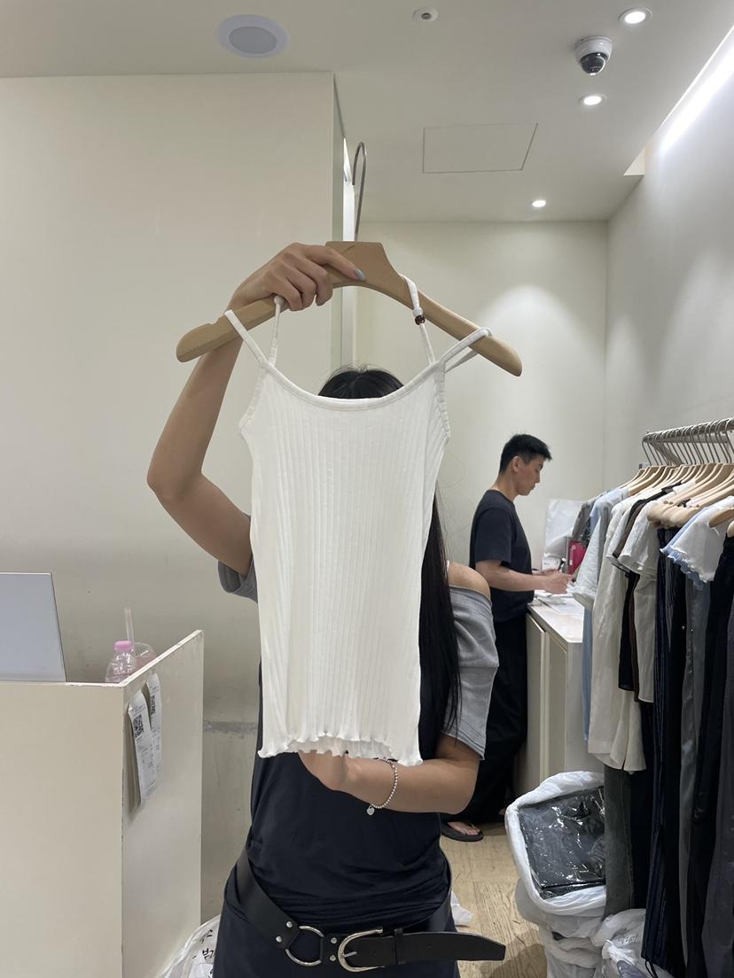 FLOWER-L韓國代購女士新品休閑推薦26夏季時尚熱賣吊帶背心FLOWER-L吊帶/背心