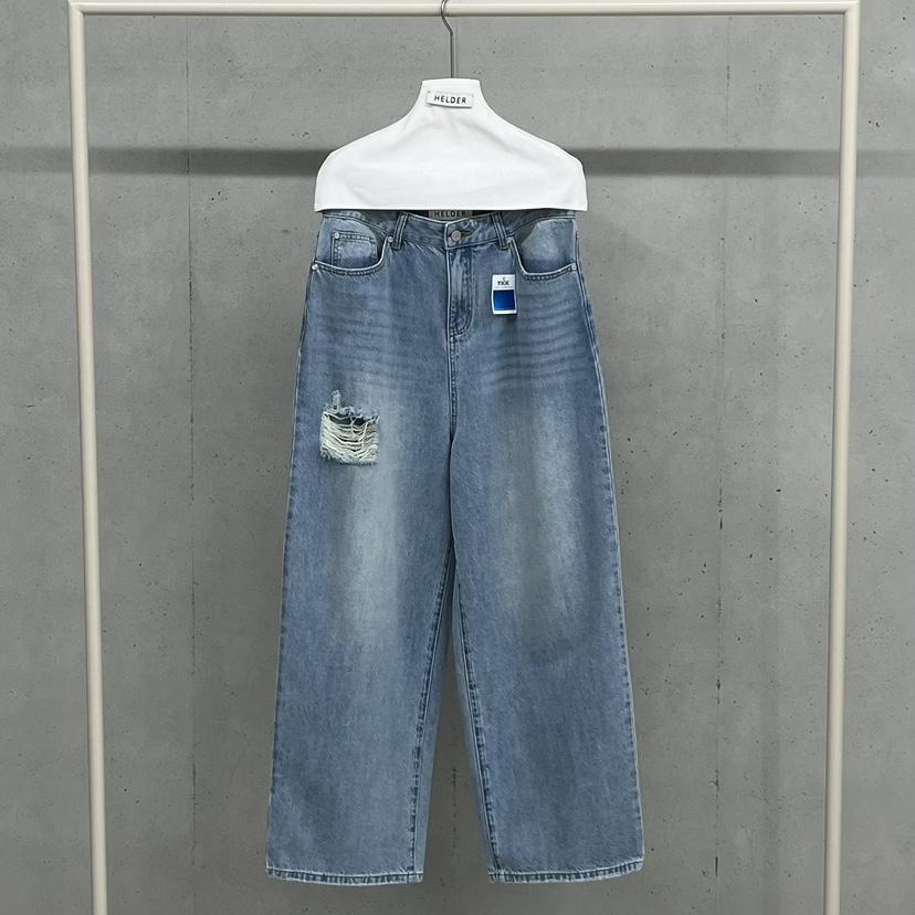 HELDER-P韓國直郵女裝新品熱賣26夏季休閑人氣推薦牛仔褲HELDER牛仔褲