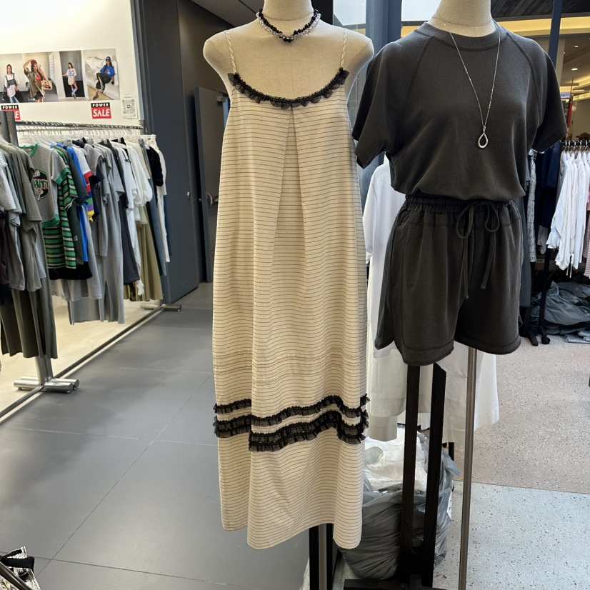 LE ETOILE韓國東大門直郵女裝新品推薦休閑連衣裙蕾絲長款Le etoile連衣裙