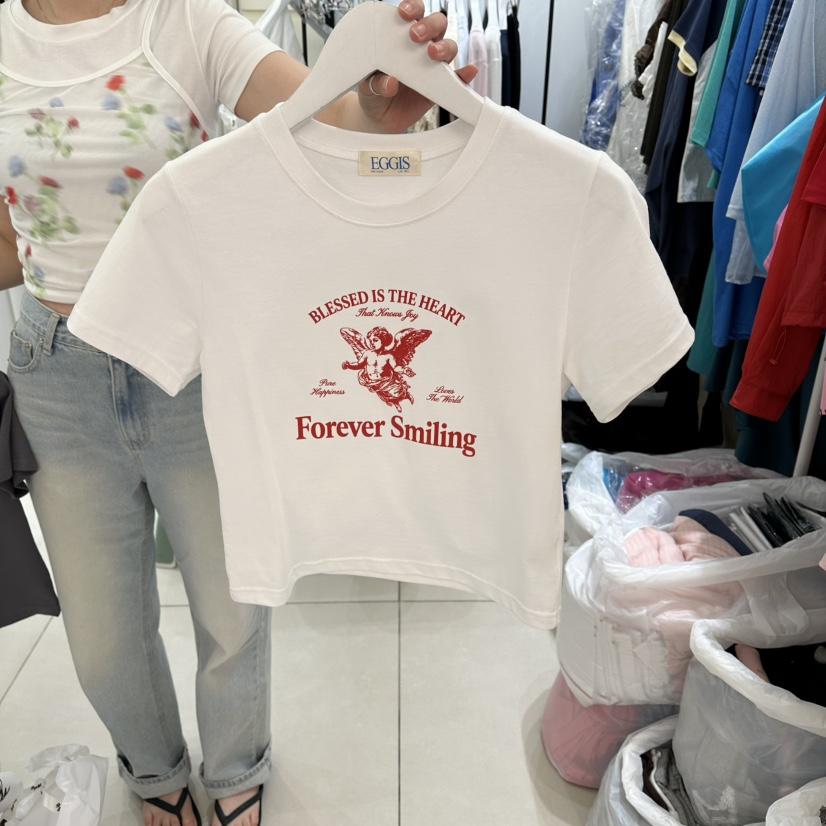 EGG IS韓國直郵實拍女士新品人氣休閑推薦熱賣T恤不含配飾EGG IST恤