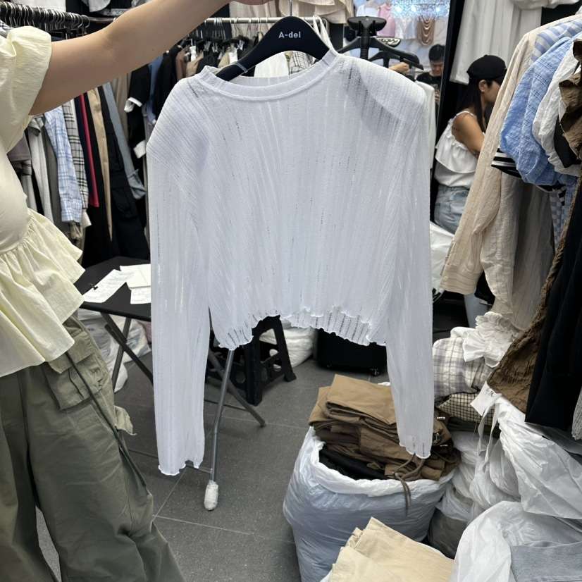 A-DEL韓國直郵實拍女士新款推薦時尚26夏季熱賣人氣長袖T恤A-DEL長袖T恤