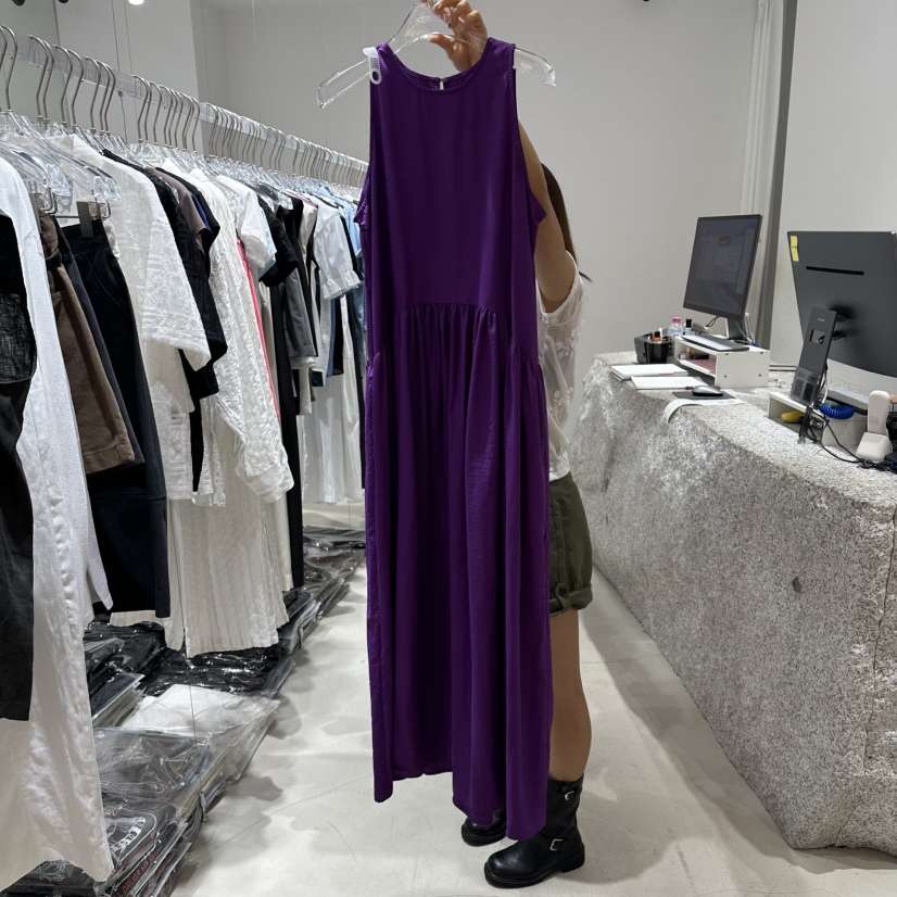 NEROLI 36韓國直郵女士新品人氣休閑熱賣時尚連衣裙OPS褶皺NEROLI 36連衣裙