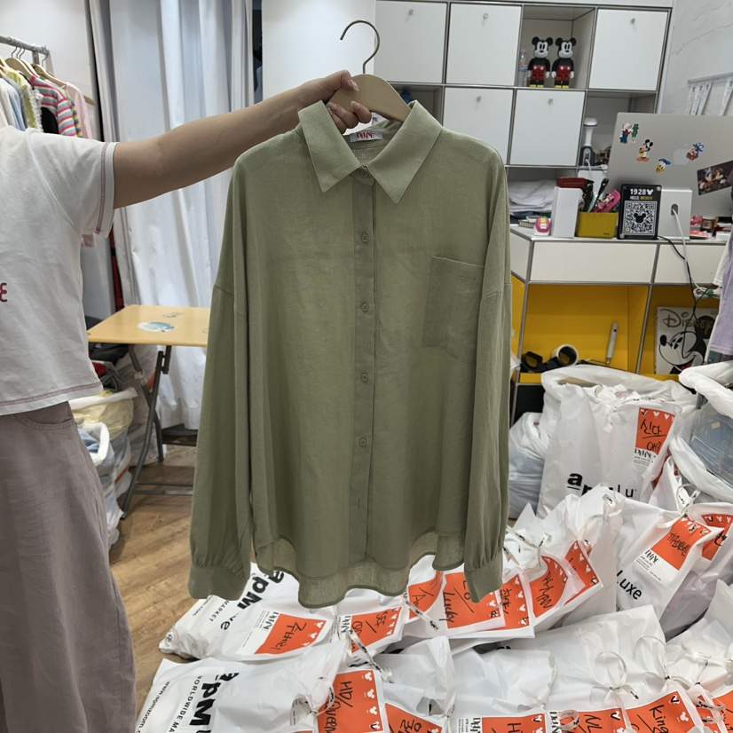 DE LINE韓國直郵女士新品推薦人氣26夏季休閑襯衫蕾絲衫DE LINE襯衫/蕾絲衫