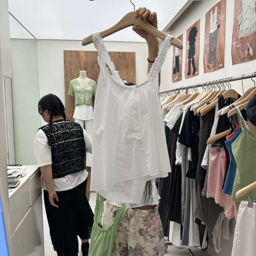 CHAV韓國東大門代購女裝新款26夏季熱賣推薦時尚吊帶背心CHAV吊帶/背心