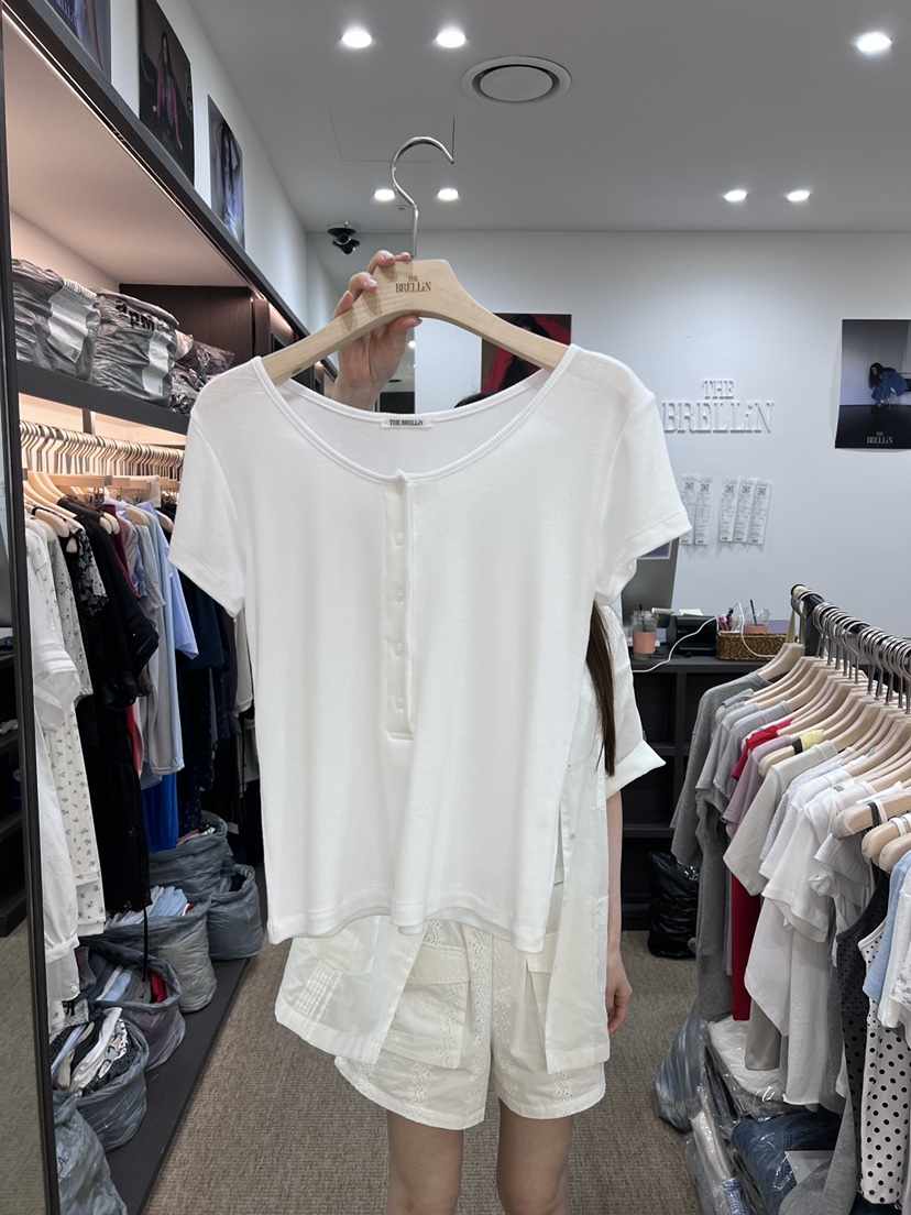 BRELLIN韓國直郵實拍女裝新品時尚休閑人氣26夏季熱賣T恤BRELLINT恤