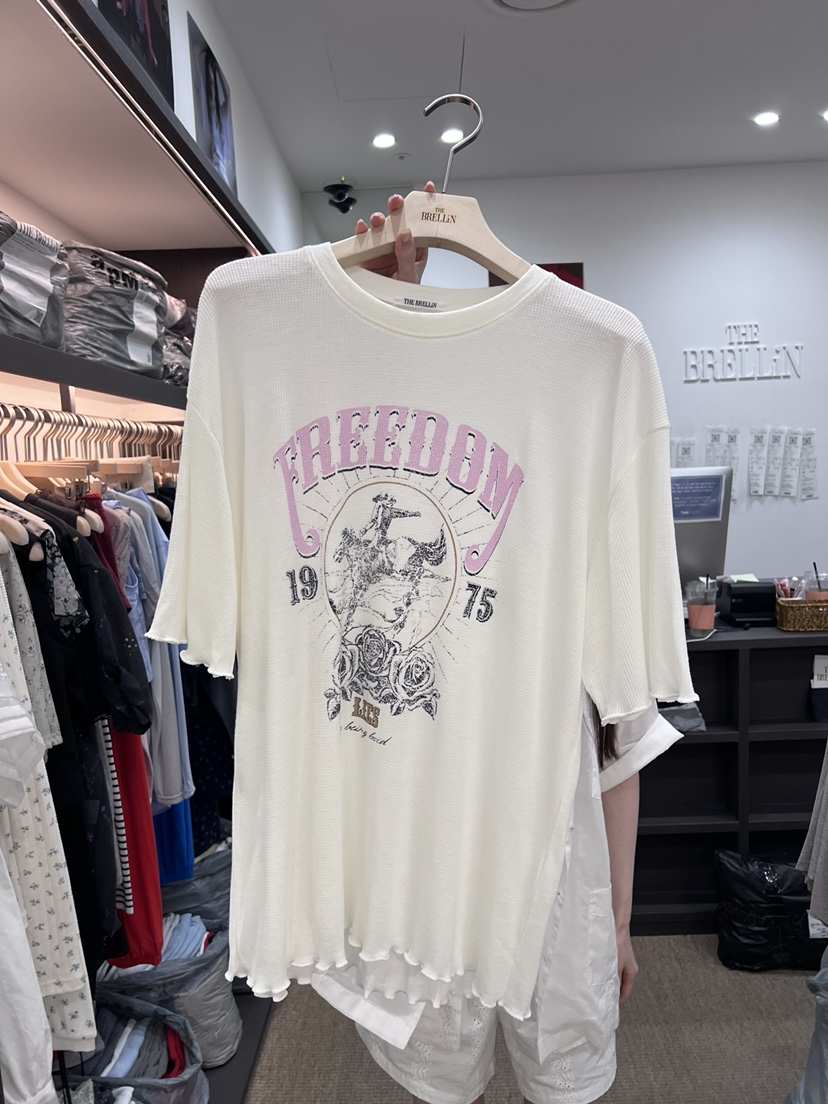 BRELLIN韓國代購女裝新款26夏季推薦人氣時尚休閑熱賣T恤BRELLINT恤