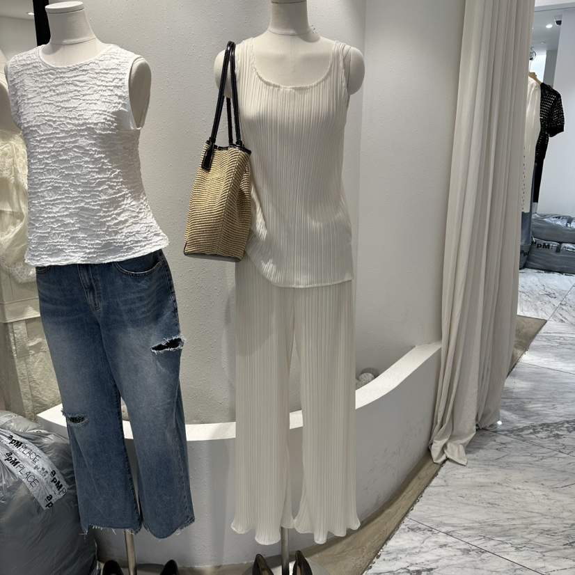 ACKER韓國東大門代購女士新品26夏季人氣時尚套裝套裝褶皺ACKER套裝