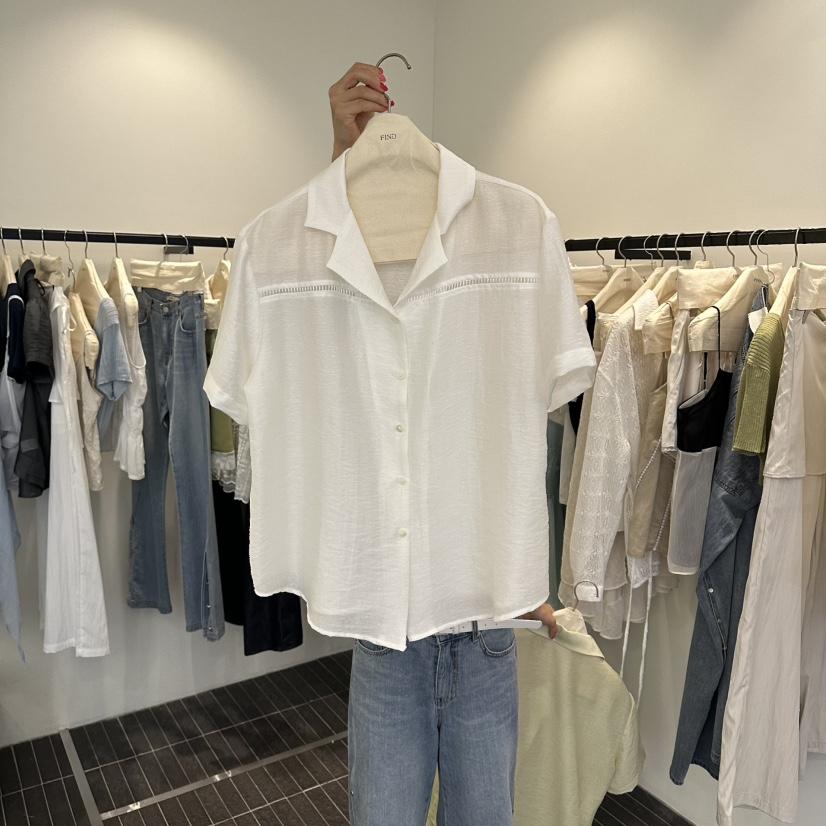 FIND-P韓國直郵女裝新品休閑人氣熱賣推薦26夏季襯衫蕾絲衫FIND-P襯衫/蕾絲衫