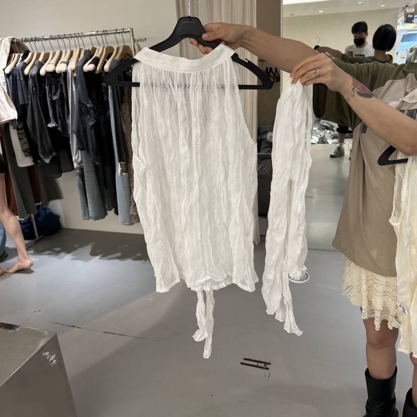 VAULT韓國直郵女士新款26夏季推薦人氣時尚吊帶背心含圍巾VAULT吊帶/背心