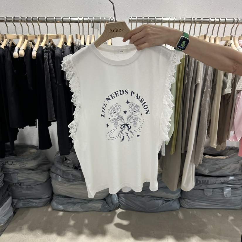 ACKER韓國直郵女裝新款休閑人氣26夏季推薦吊帶背心蕾絲無袖ACKER吊帶/背心