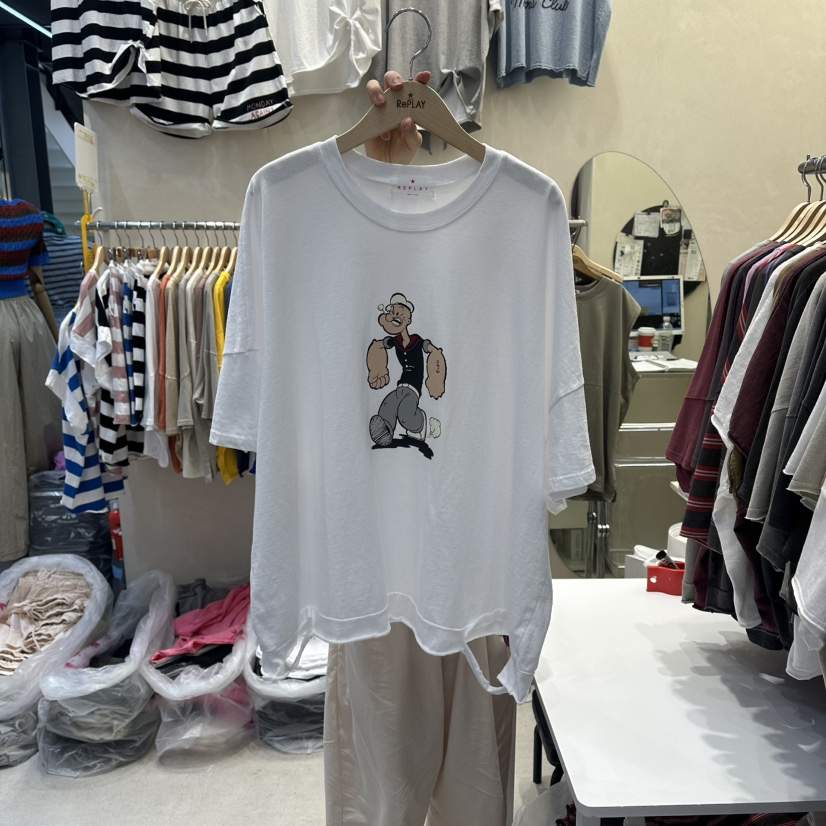 REPLAY韓國東大門直郵女士新品熱賣人氣26夏季T恤大力水手REPLAYT恤